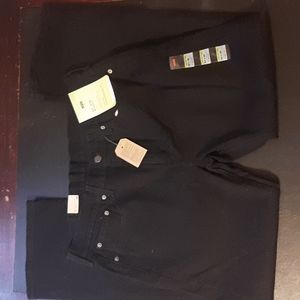 Black Levi's 527 Slim Bootcut Jeans Size 33x30